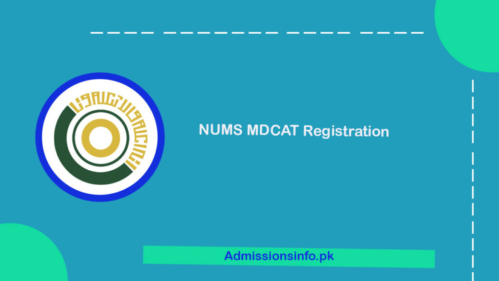 NUMS MDCAT registration