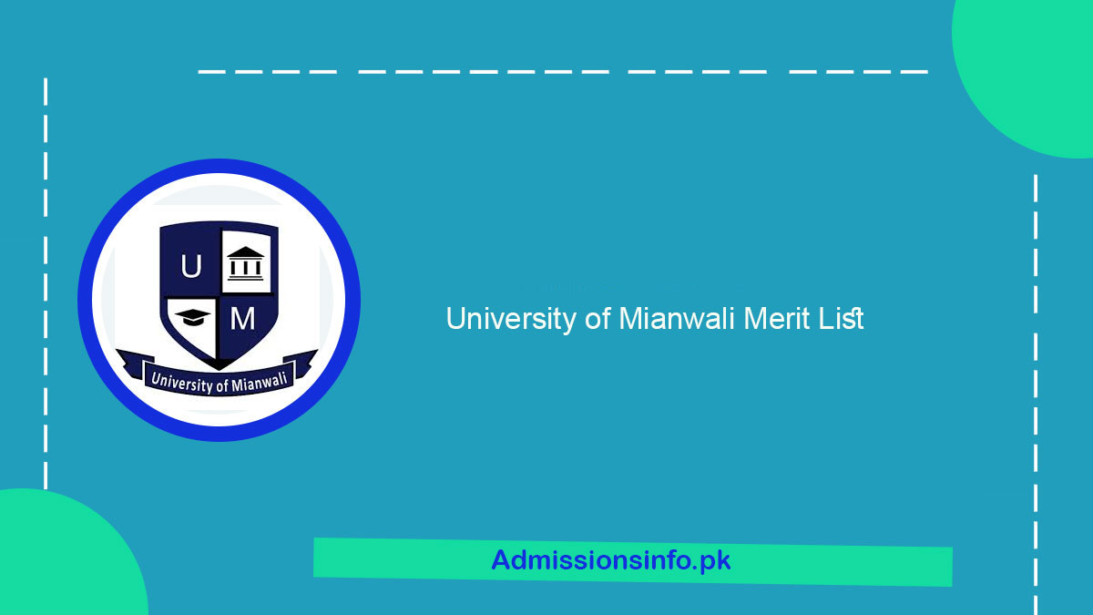 University of Mianwali Merit List