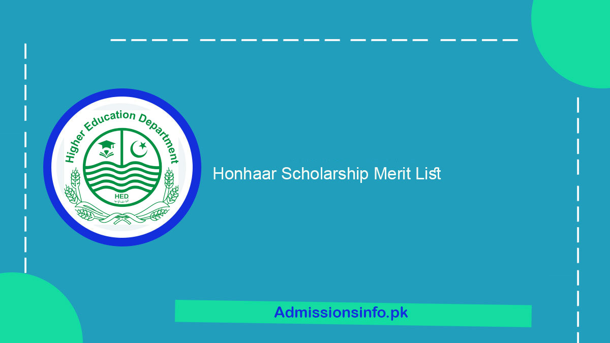 Honhaar Scholarship Merit List